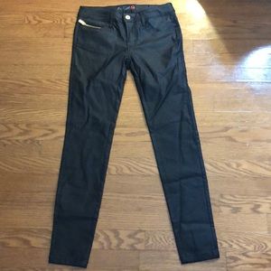 Guess pleather skinny jeans